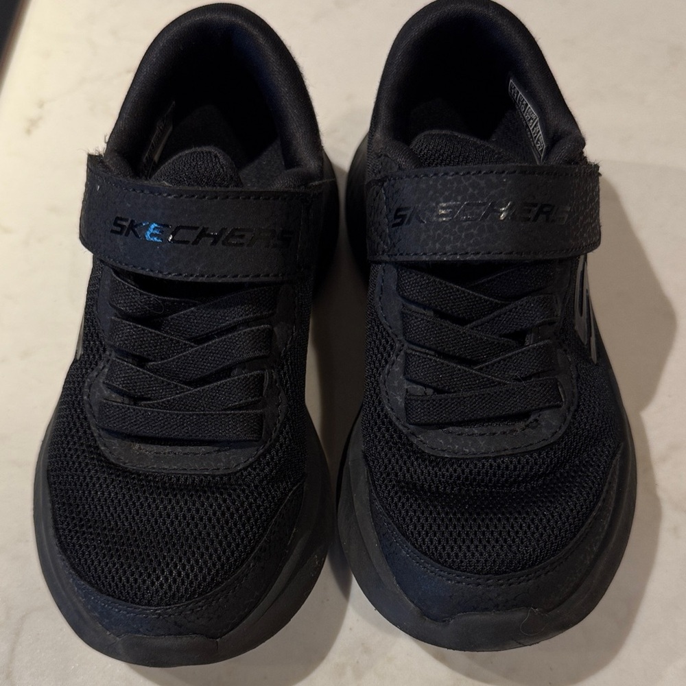 Skechers Kids Black Velcro Sneakers